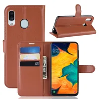 

For Samsung Galaxy A20 Case 6.4 Inch Wallet PU Leather Flip Cover Phone Case For Samsung A20 A 20 SM-A205F/DS A205F A205FN A205