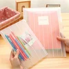 Transparent Pvc Valve Bag Waterproof Zip Envelopes A4/A5 Document File Bag Organizer File Holders Folders Documents Pouch