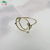 thin and simple design 925 sterling silver with gold plated ring