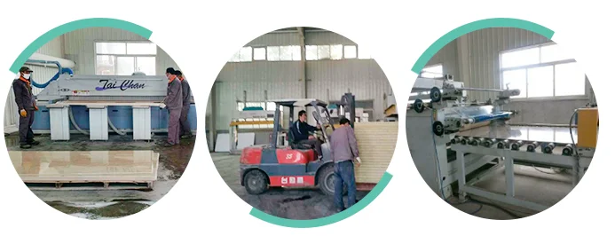 production line for external water resistant fake stone wall panel