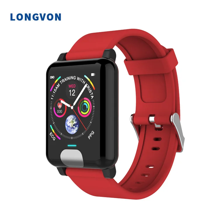 

ECG GPS Smart Watch Smartwatch Smartband with ECG Wearable ECG Monitor EKG Smart Band Bracelet Watch, Black;blue;red