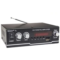 

Kinter T2 AC90-240V/DC12V new model sound amplifiers audio home stereo amplifier power with single cycle/MP3/USB/TF/BT/FM