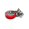Highly Resistant Weather/Corrosive Zinc Plating Swivel Fork Industrial Polyurethane Cart Caster Wheel Wholesale