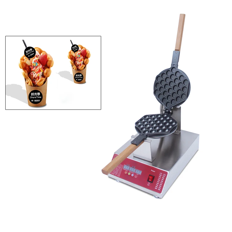 Bakery Equipment Egg Cake Machine Korean Egg Waffle Maker Pie