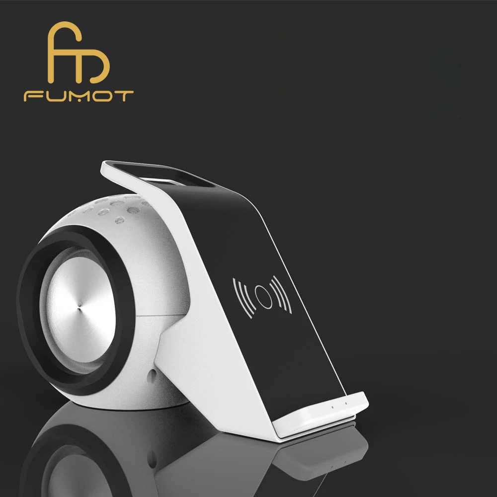

KD 616 10W fast Qi standard Wireless BT speaker with wireless charger, Black & white