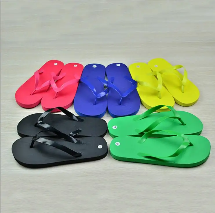 colorful flip flops