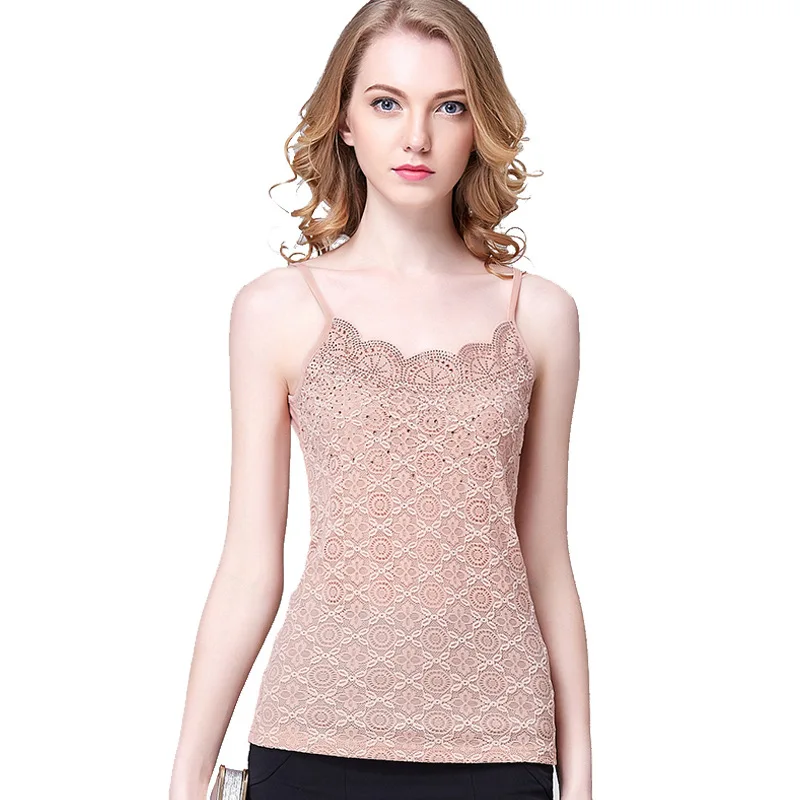 

New Design large-size lace suspender vest Camisole, White;black and pink