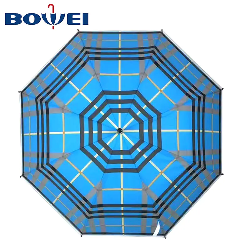 China supplier practical automatic open poe large umbrella with printing