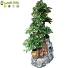 supplying Indoor Garden Water Feature Electric with banyan tree Rocky waterfall