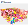 Candy theme house small-size steel pipe slide indoor play house for babies