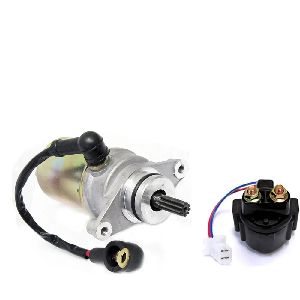 Caltric Starter Fits & Relay Solenoid Fits YAMAHA CHAMP 100 YFM100 1987 1988 1989 1990 1991