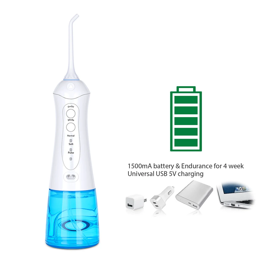 
amazon hot Patented Portable wireless Rechargeable oral hygiene Water Tooth Pick And Water Dental Flosser irrigator 