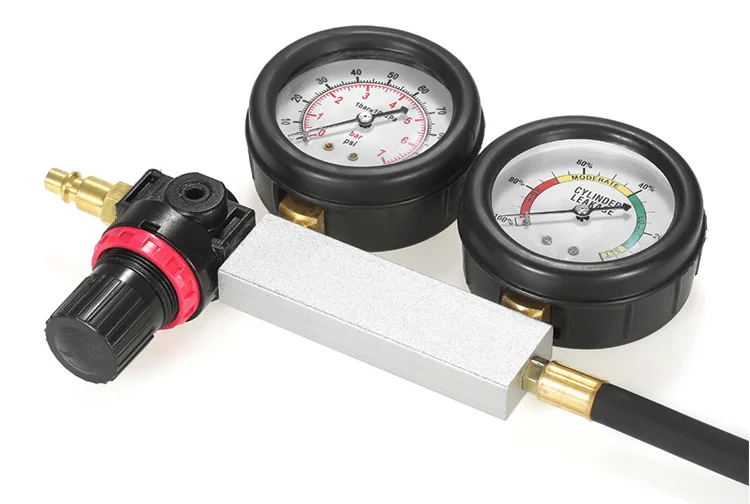 Car Cylinder Leakage Tester Kit,Tu21 Cylinder Leak Detector,Double