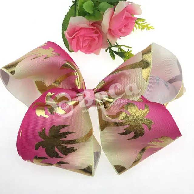 

50pcs Free shipping Coconut tree JOJO Siwa Grosgrain Ribbon Hairbow Hot Sale, 196 colors