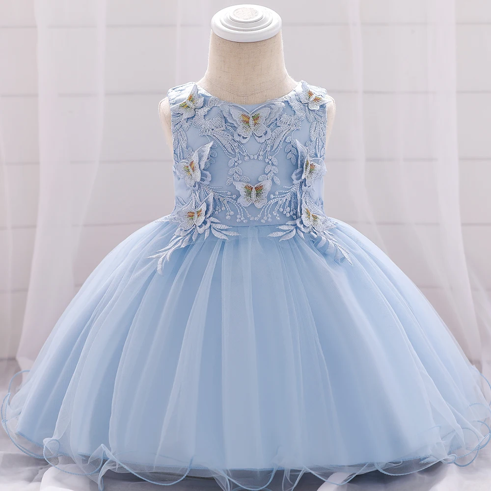 

High Quality Party Normal Frock Design Fabric Cotton Kids Wear Satin Toddler Girl Party Dresses L1889XZ