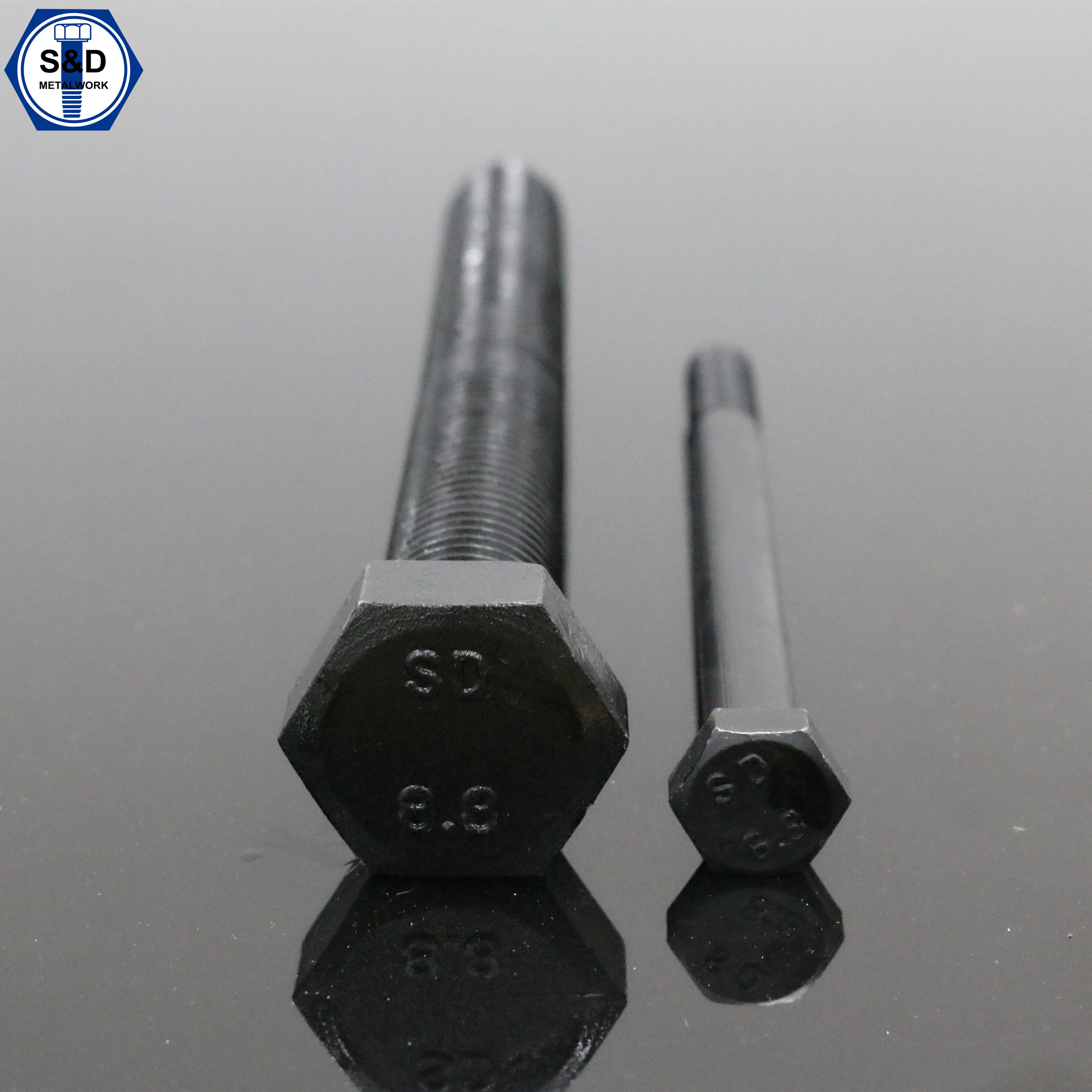 
HDG bolt and nut DIN931 & DIN933 hex bolts nuts screw 