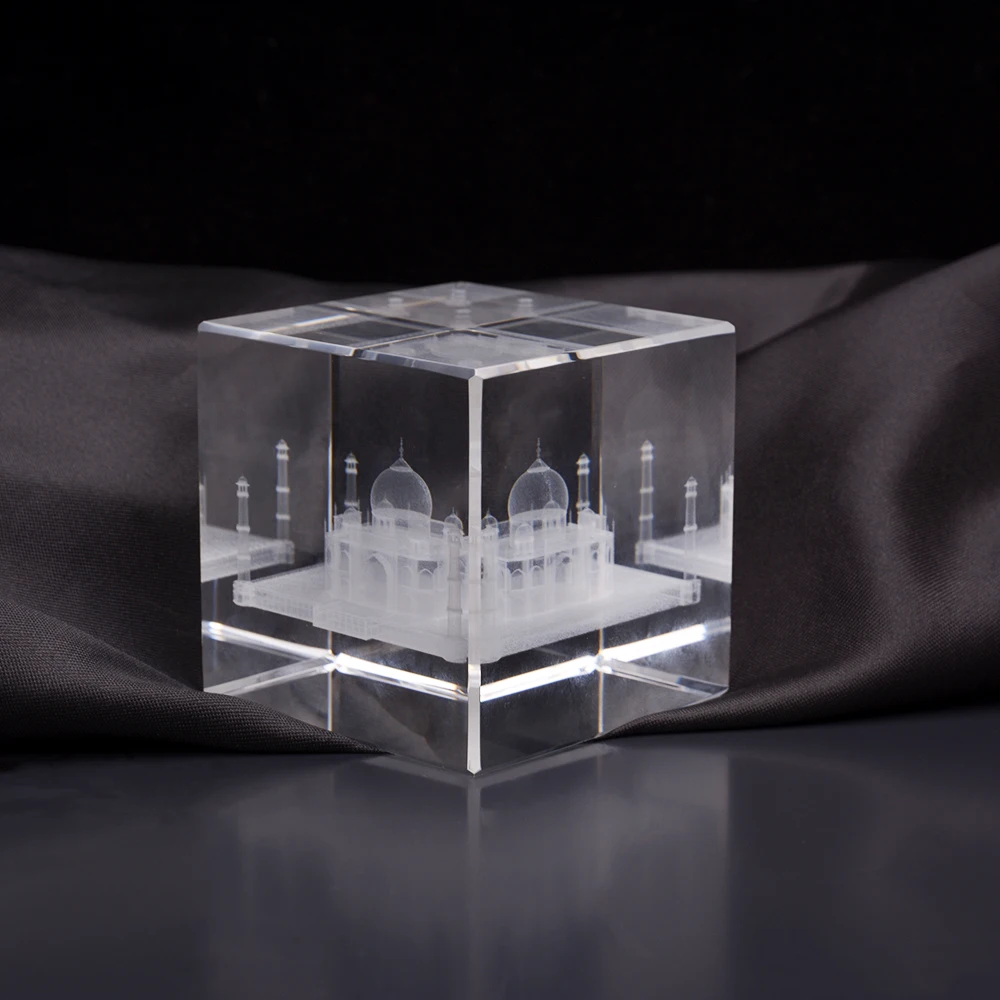 Souvenirs 3d Laser Crystal Engraving For Laser Building Cube Mini