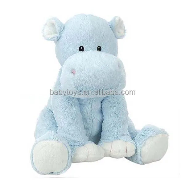 blue stuffed hippo