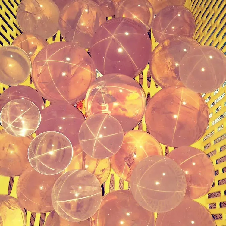 
Wholesale natural large star light rose quartz crystals balls stone sphere 