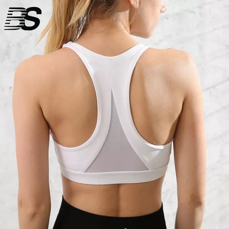 

OEM Factory Sublimation Women Shockproof Plain Sports Bra Custom Mesh Exercise Yoga Top, N/a