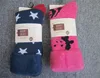 Women ladies brushed knit home socks room slipper socks with anti-slip dot grippers