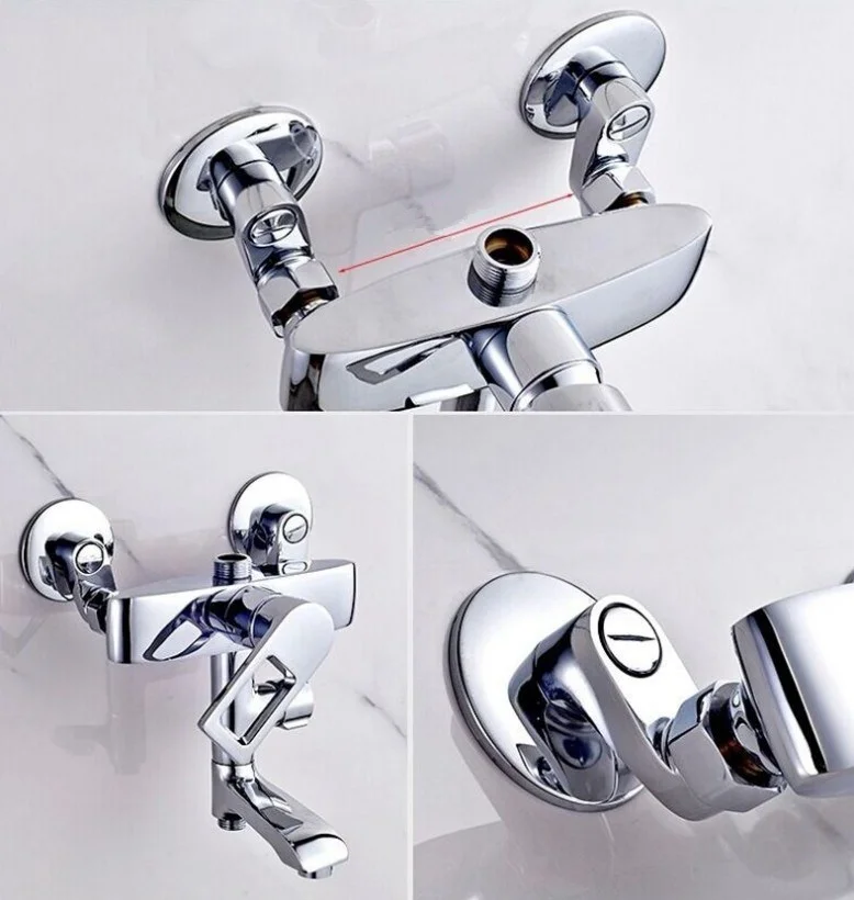 Bath Shower Accessory Mixer Faucet Adjust Water Outlet Elbow Pipe
