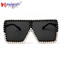 

Oversized Sunglasses Women 2019 Luxury Rhinestone Sunglasses Brand Designer Vintage Fashion Shades Gafas Oculos de sol