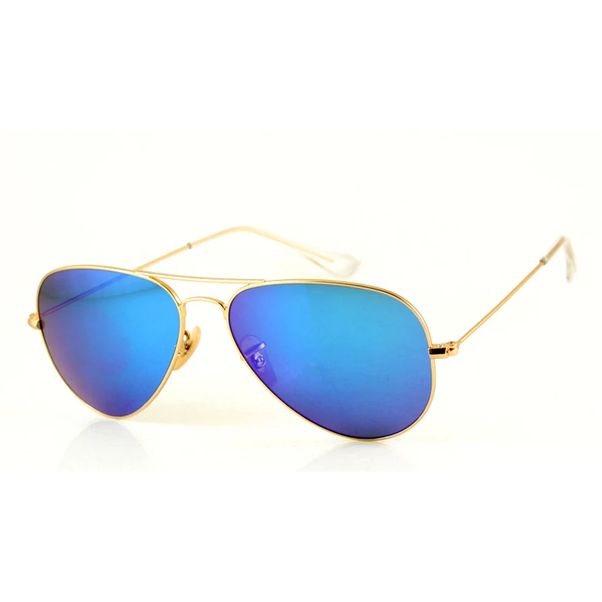 

Hot Sell High Quality Designer Pilot Sunglasses Mens/Womens Brand 3025 112/17 Gold Sunglasses Blue Lens, N/a