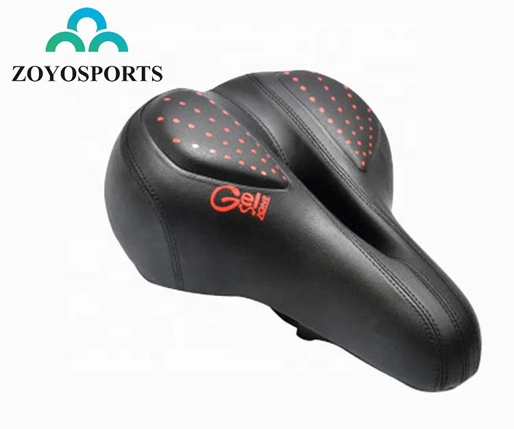 

ZOYOSPORTS PU leather Comfort Mountain Bicycle Seat Breathable bike saddle Wide Soft Cycling Bike Saddle, Black,red,blue or as your request