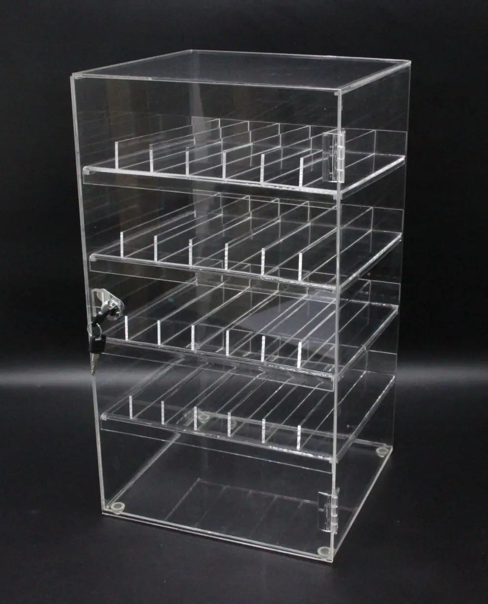 Clear Nail Polish Display Acrylic Locking Plexiglass Cosmetic