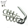Centering pin spring twist lock for soft lure bait