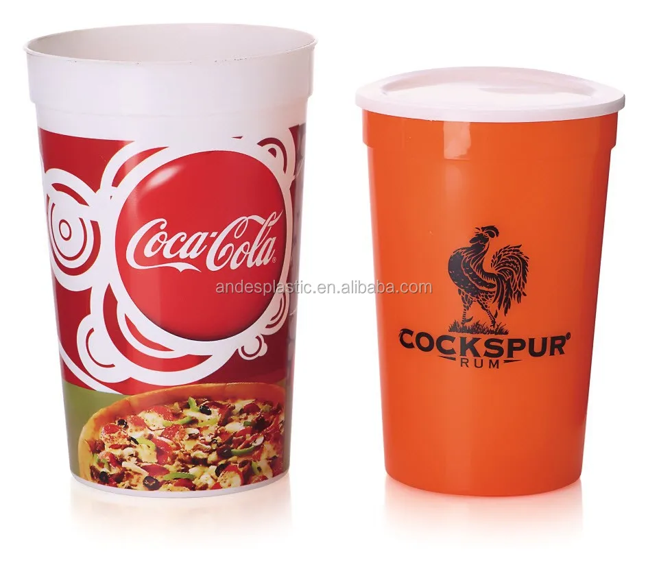 
BPA Free colorful hot sale promotion product 16OZ Plastic stadium cup 