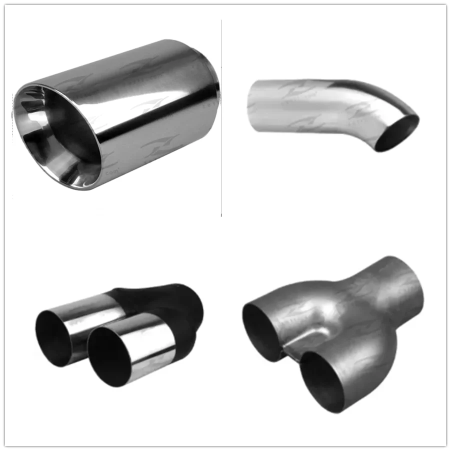 Universal Stainless Steel Polished Truck Exhaust Tip Tail Pipe Slant
