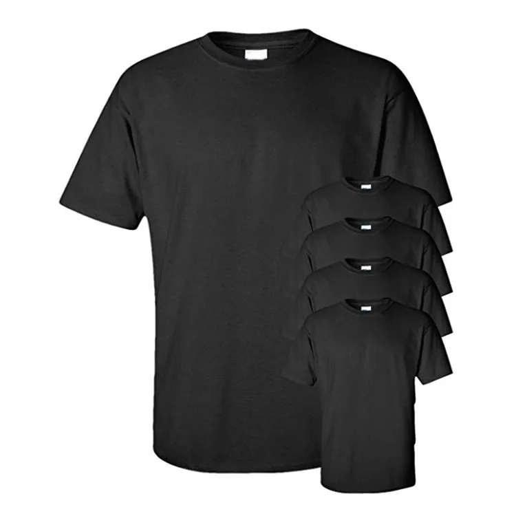 Bulk promotional China manufacturer cheap campaign t-shirts blank men's black t shirt