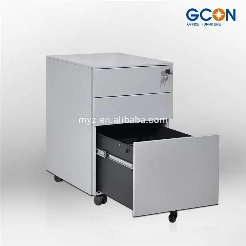 Colorful Office Equipment For A4 File Cabinet 3 Drawer Mobile