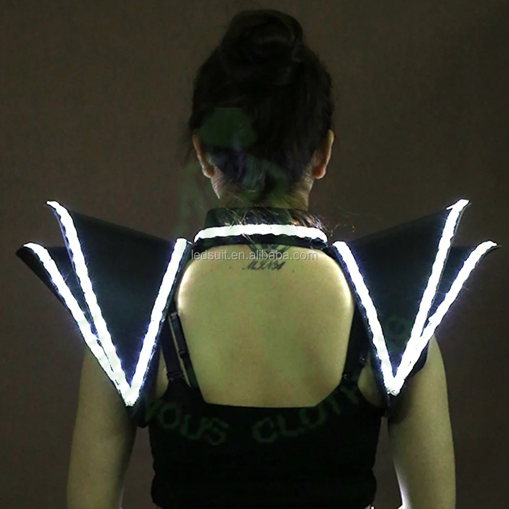 High Quality Luminescent Clothes Led Lighting Waistcoat Armor For Stage ...