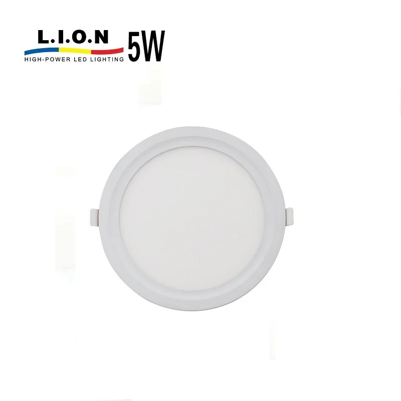 
Hot selling ultra slim round 5 watt recessed led panel light price 