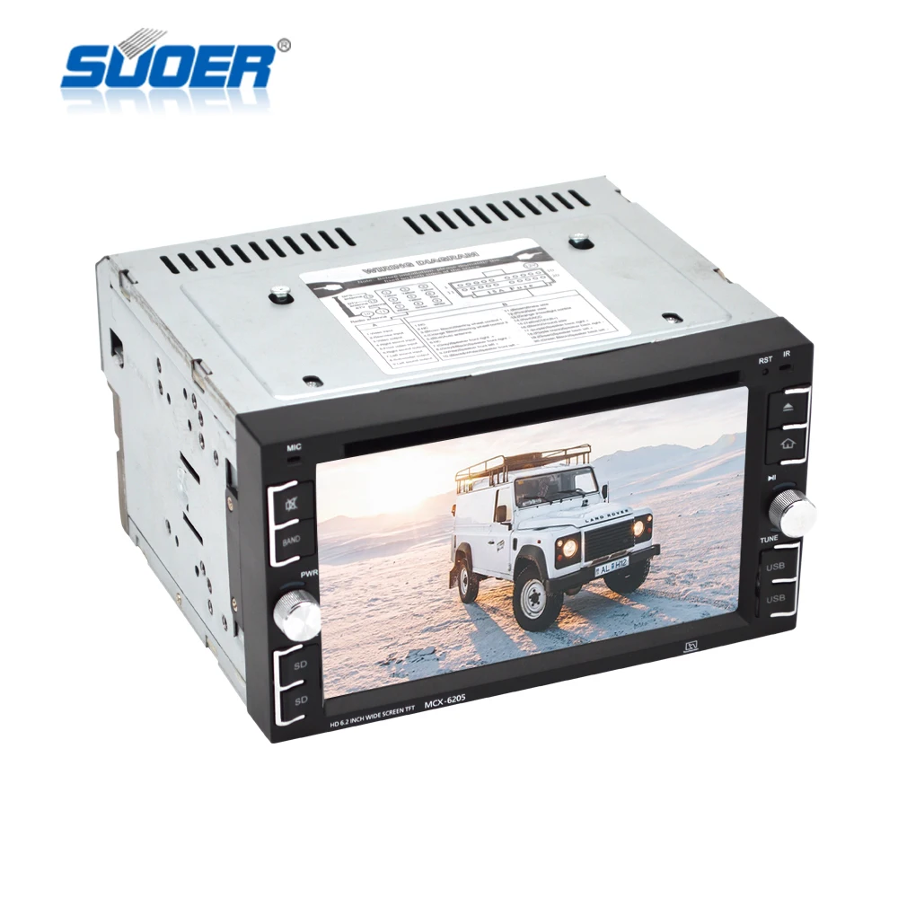 6.2 Inch 2 Din Universal Dashboard Touch Screen Car Dvd Player With Usb