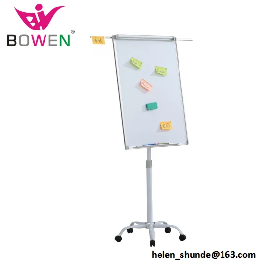 
Mobile Magnetic Whiteboard Dry Erase Board With Easel Wheels Aluminium Frame Flip Chart Stand For Office Supplier 