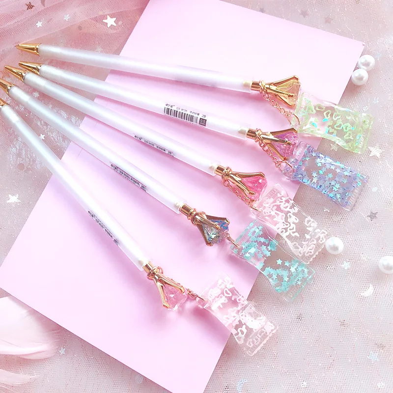 Supplies Cute  Fresh  Pendant Candy  Activity Pencils Diamond Automatic Pencil 
