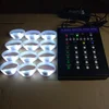 15 colors 8 zones RGB Change ColorsRemote Controlled Led Bracelet Customized Logo Concert DMX Led Wristband