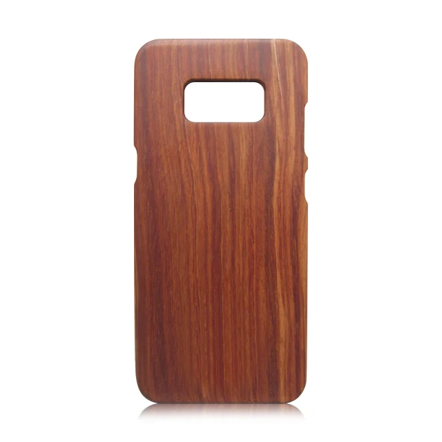 

100% Eco Friendly Real Solid Wood Cell Phone Case For Samsung S8, Brown