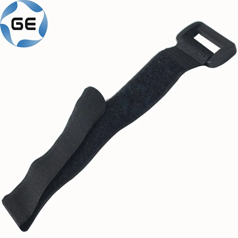 
Adjustable Hook and Loop Strap Customizable Self-gripping Cable Tie Fastener with Buckle 