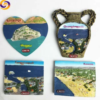  Yunani Crete Kavros Wisata Souvenir Polyresin Magnet 