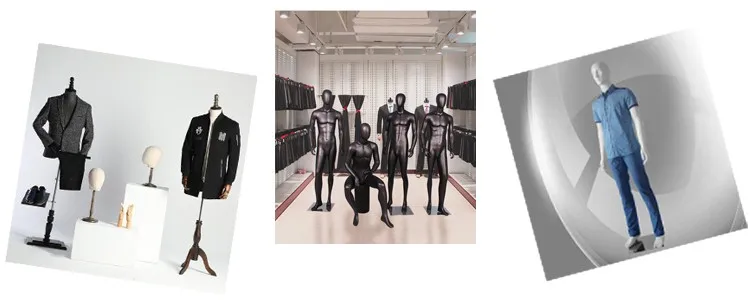 Fashion male mannequin with iron wire head factory