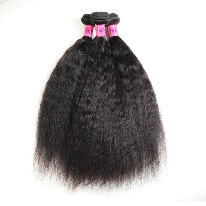 

Raw Unprocessed Indian Yaki Straight Virgin Remy Human Hair Bundles For Braiding, Natural color