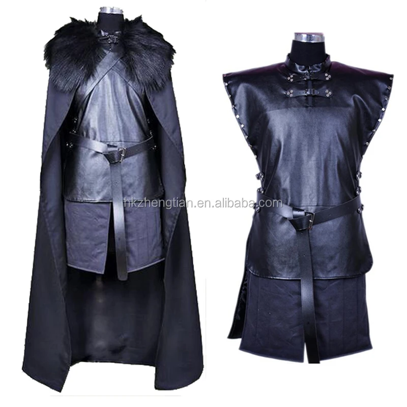 

Ecoparty Game of Thrones Cosplay Costume Jon Snow Cosplay Knight Role Play Costume Halloween, N/a