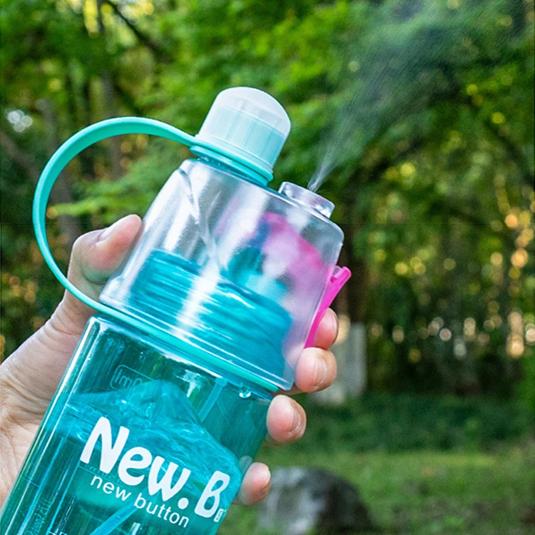 new style sports plastic mist spray plastic water bottle