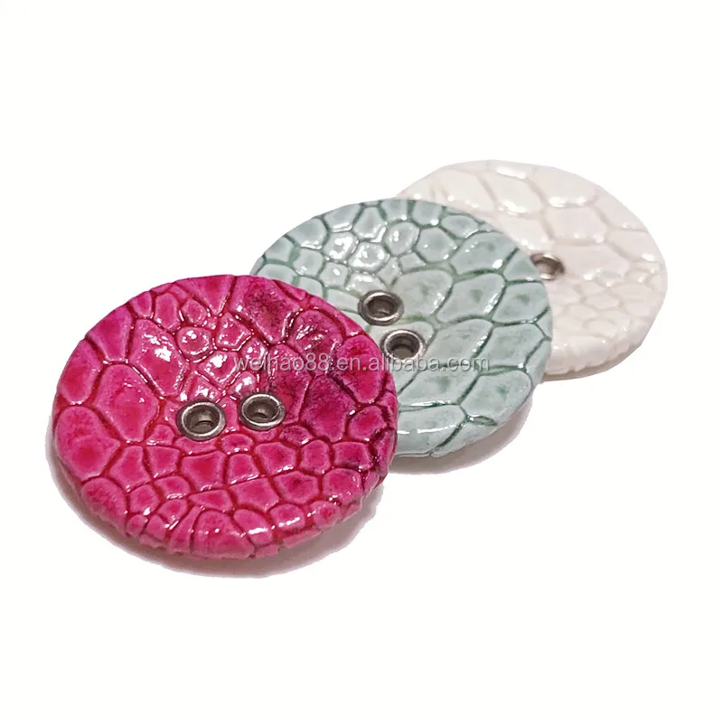 
Snake PU covered button, fashionable button with holes eyelets button 