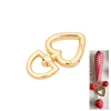 Heart shaped ring clasp swivel snap hooks spring gate ring for handbag